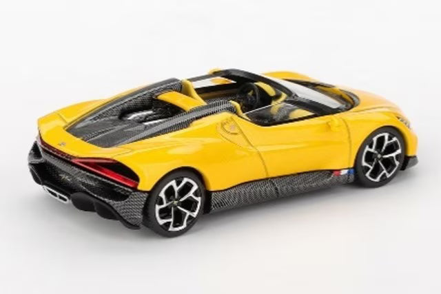 [ Pre-order ] MGT01137-BL TSM MINI-GT 1:64 Bugatti W16 Mistral Yellow (Left-Hand Drive) *Blister Pack