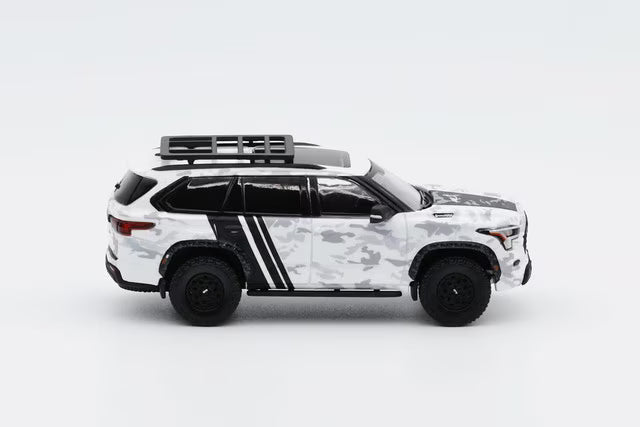 [ Pre-order ] KS-068-570 GCD Gaincorp Products 1:64 Toyota Sequoia SUV White Camouflage (LHD)