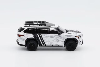 [ Pre-order ] KS-068-570 GCD Gaincorp Products 1:64 Toyota Sequoia SUV White Camouflage (LHD)