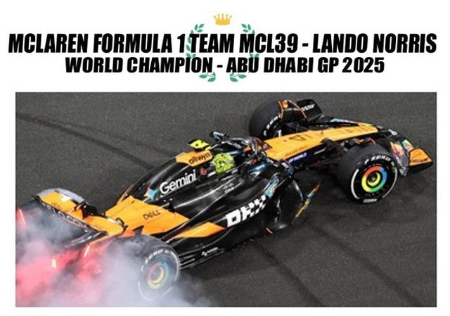 [ Pre-order ] 537256604 MINICHAMPS 1:43 McLaren F1 MCL39 Abu Dhabi GP 2025 L. Norris #4 World Champion