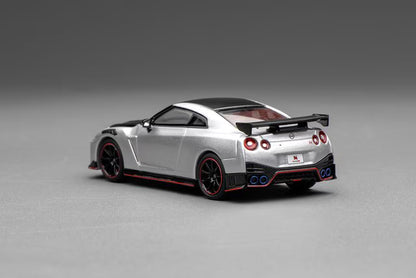 [ Pre-order ] M63523 MOTORHELIX 1:64 Nissan GT-R NISMO (R35) Special Edition 2022 Ultimate Metal Silver