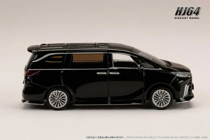 [ Pre-order ] HJ645076BBK Hobby Japan 1:64 Lexus LM Custom Version 6-Seater 500h (RHD) / Black Interior, Graphite Black, Glass Flake