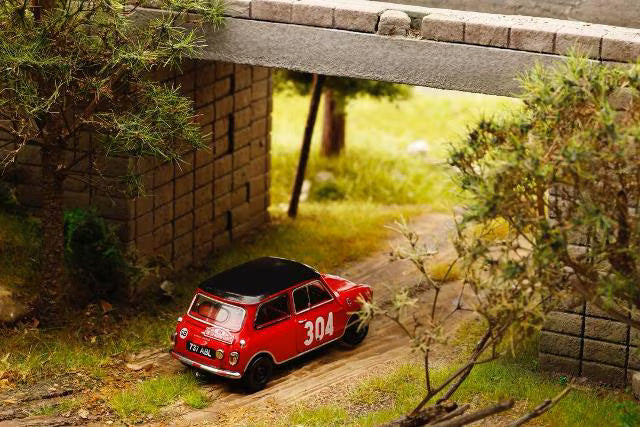 [ Pre-order ] Gaincorp Products KS-078-657 1:64 Mini Cooper Monte Carlo Mini Mark I Mini Cooper S Rallye Automobile Monte-Carlo Version Red #304 (RHD)
