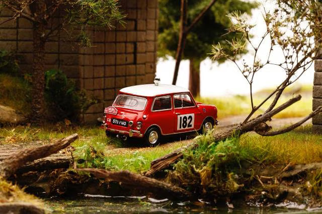 [ Pre-order ] KS-078-659 GCD Gaincorp Products 1:64 Mini Cooper Monte Carlo Mini Mark I Mini Cooper S Rallye Automobile Monte-Carlo Version Red #182 (RHD)