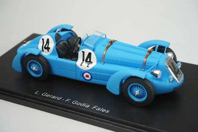 1:43 Spark S2729 Delage D6S Le Mans 4th 1949 #14 L.Gerard / F.Godia.Fares