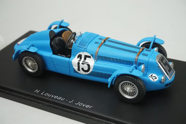 1:43 Spark S2730 Delage D6S Le Mans 2nd 1949 #15 H. Leveaux / J. Hubert