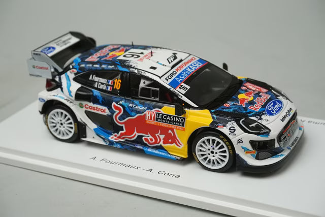 1:43 Spark S6854 Ford Puma Rally1 M-Sport Monte Carlo Rally 5th 2024 #16 A.Fourmaux / A.Corea