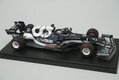 1:43 Spark SCS223 Suzuka Circuit Custom Scuderia AlphaTauri Honda AT02 Abu Dhabi GP 4th 2021 #22 Yuki Tsunoda