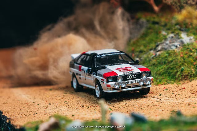 [ Pre-order ] T64S-025-82RAC01 Tarmac Works 1:64 Audi Quattro A1 Lombard RAC Rally 1982 #1 Winner