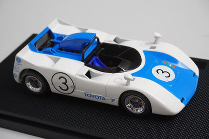 1:43 EBBRO 43664 Toyota-7 Japanese GP 1969 #3 White/Blue