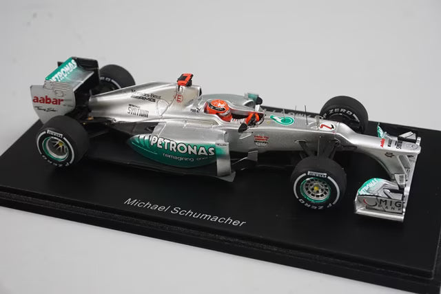 1:43 Spark S1009 Mercedes-AMG F1 W03 Brazilian GP 2012 #7 M. Schumacher