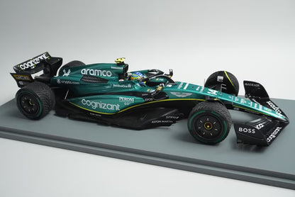 1:18 Spark 18S900 Aston Martin AMR23 Aramco Cognizant F1 Team Monaco GP 2nd 2023 #14 F. Alonso