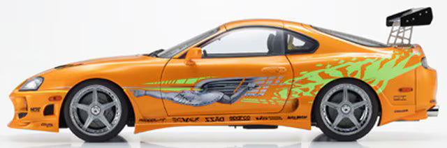 KS08975FF KYOSHO 1:18 Toyota Supra Turbo 1994 "Fast & Furious" (Orange Pearl)