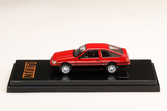 [ Pre-order ] HJ643037RK Hobby Japan 1:64 Toyota Corolla Levin AE86 3-Door GT Apex 1983 Red/Black