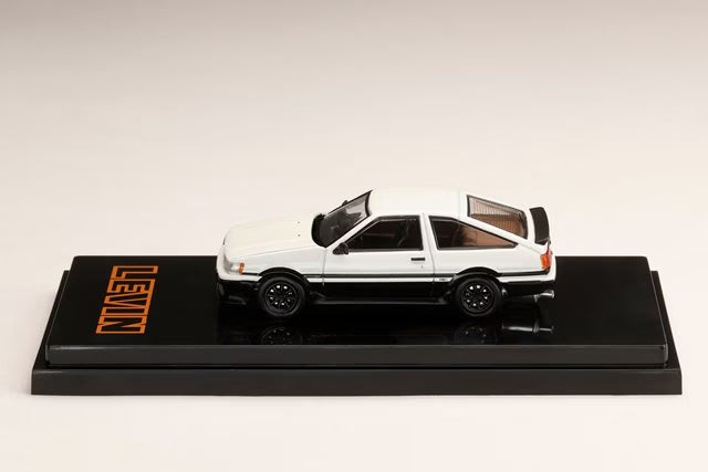 [ Pre-order ] HJ643037CWK Hobby Japan 1:64 Toyota Corolla Levin AE86 3-Door Custom Version 1983 White/Black