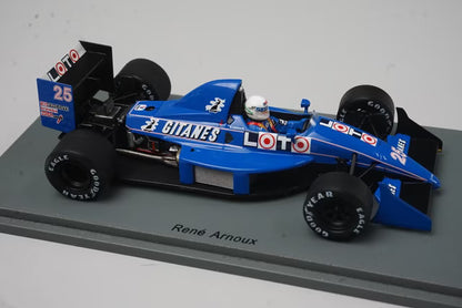 1:43 Spark S3968 Ligier JS31 Japanese GP 1988 #25 R. Arnoux Gitane specification