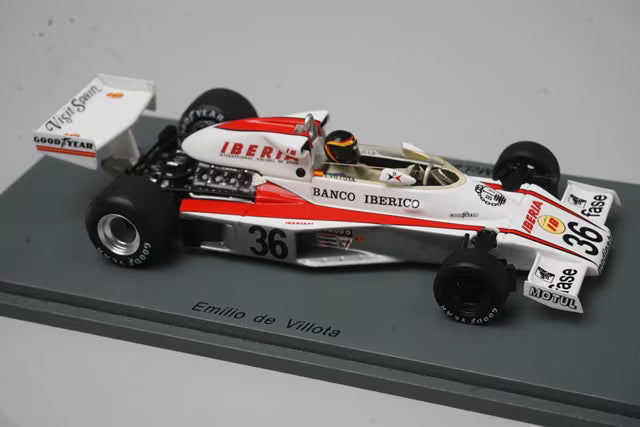 1:43 Spark S7148 McLaren M23 Spanish Grand Prix 1977 #36 E. de Villota