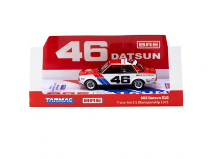 T64-052-71BRE46 Tarmac Works 1:64 BRE Datsun 510 Trans Am 2.5 Championship 1971 John Morton