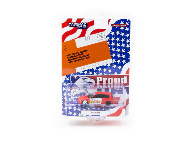 T64-TL001-NYS Tarmac Works 1:64 Honda Civic EG6 New York Sunshine