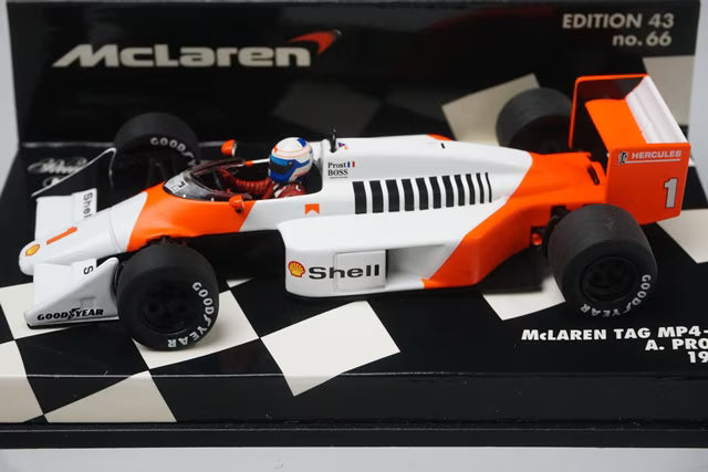 1:43 MINICHAMPS 530874301 McLaren Tag MP4-3 1987 #1 A. Prost