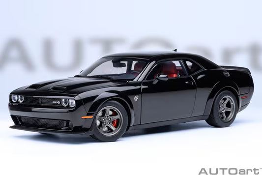 [ Pre-order ] 71765 AUTOart 1:18 Dodge Challenger SRT Super Stock 2023 (Black <Pitch Black>)