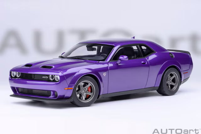 [ Pre-order ] 71768 AUTOart 1:18 Dodge Challenger SRT Super Stock 2023 (Pearl Purple <PLUM CRAZY>)