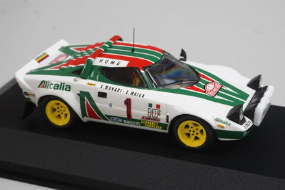 1:43 ixo ALT18 Rally Car Collection Custom Order Lancia Stratos Monte Carlo Rally 1977 #1 S. Munari / S. Maiga