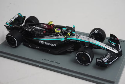 1:43 Spark S9513 Mercedes-AMG Petronas F1 Team W15 E-Performance Bahrain Grand Prix 2024 #44 L. Hamilton