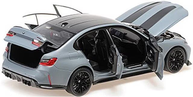 [ Pre-order ] 110023501 MINICHAMPS 1:18 BMW M3 CS 2023 Gray Metallic