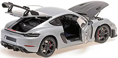 [ Pre-order ] 110062122 MINICHAMPS 1:18 Porsche Cayman GT4 RS 2024 Silver Metallic Weissach Package