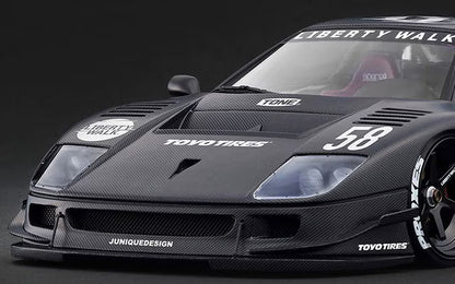 IG3755 ignition model 1:18 LB-WORKS 40 Full Carbon Matte Black (Full Carbon) Web Exclusive