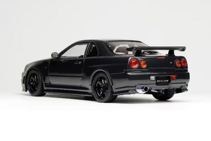 [ Pre-order ] M83413 MOTORHELIX 1:18 Nissan Skyline GT-R R34 CUSTOMIZED VERSION Carbon Fiber