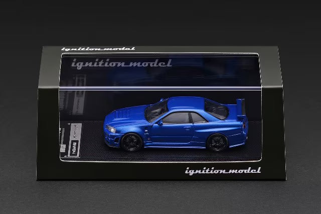 [ Pre-order ] IG4174 ignition model 1:64 Nissan Skyline GT-R (BNR34) NISMO customized Blue Metallic
