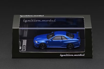 [ Pre-order ] IG4174 ignition model 1:64 Nissan Skyline GT-R (BNR34) NISMO customized Blue Metallic