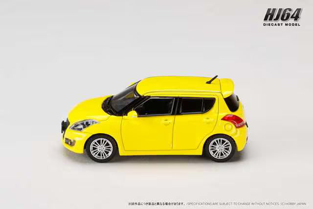 [ Pre-order ] HJ641082Y Hobby Japan 1:64 Suzuki Swift Sport (ZC32S) Champion Yellow