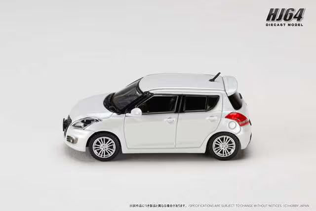 [ Pre-order ] HJ641082W Hobby Japan 1:64 Suzuki Swift Sport (ZC32S) Snow White Pearl