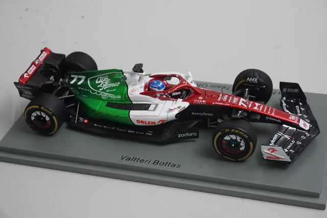 1:43 Spark S8539 Alfa Romeo F1 Team ORLEN C42 Azerbaijan GP 2022 #77 V. Bottas