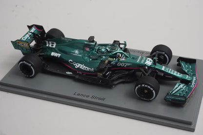 1:43 Spark S7693 Aston Martin AMR21 Italian GP 2021 #18 L. Stroll