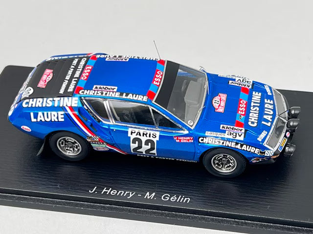 1:43 Spark S5471 Alpine A310 Monte Carlo Rally 1976 #22