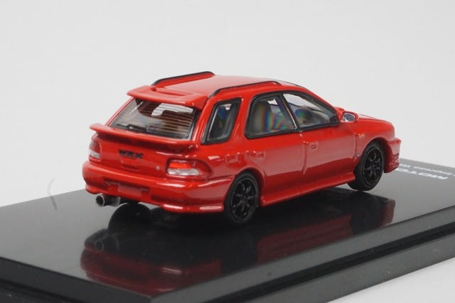 [ Pre-order ] M67106 MOTORHELIX 1:64 Subaru Impreza Wagon WRX STi Ver. VI Customized Cherry Blossom Red