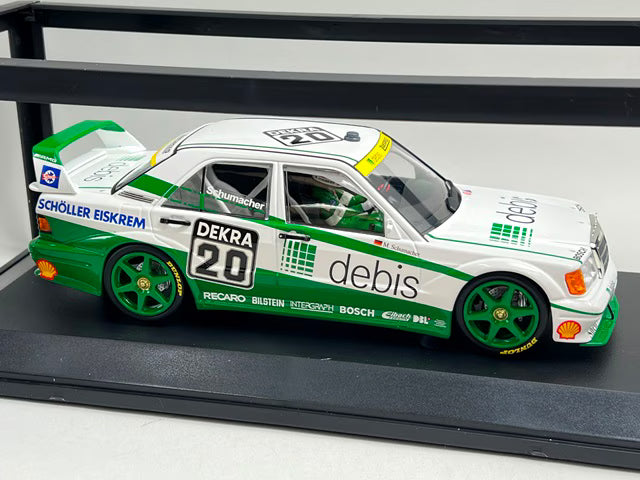 1:18 MINICHAMPS 155913620 Mercedes-Benz 190E 2.5-16 Team Zack Speed DTM 1991 #20 M. Schumacher
