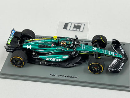 1:43 Spark S9553 Aston Martin AMR24 Aramco F1 Team Mexican GP 2024 #14 F. Alonso