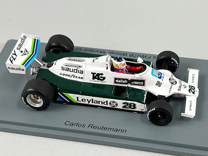 1:43 Spark S6993 Williams FW07B Monaco GP Winner 1980 #28 C. Reutemann