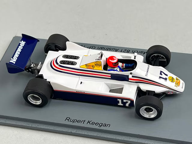 1:43 Spark S7177 March 821 Austrian GP 1982 #17 R. Keegan