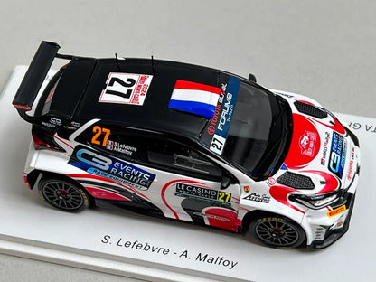 1:43 Spark S6862 Toyota GR Yaris Rally2 Breton Racing 6th RC2 Monte Carlo Rally 2024 #27