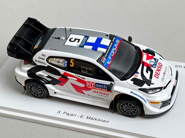 1:43 Spark S6878 Toyota GR Yaris Rally1 Hybrid Gazoo Racing WRT 4th Finland Rally 2024 #5