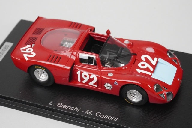 1:43 Spark SI034 Alfa Romeo T33-2 Targa Florio 3rd 1968 #192 L. Bianchi / M. Casoni