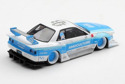 [ Pre-order ] MGT01238-BL TSM MINI-GT 1:64 Nissan Skyline GT-R R32 LBWK Kaido Works AMOCULTURE (Right-hand drive) *Blister pack