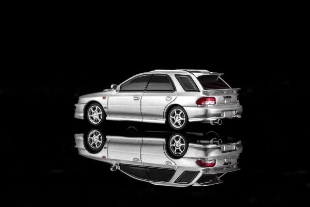 [ Pre-order ] M67103 MOTORHELIX 1:64 Subaru Impreza Wagon WRX STi ver. VI Arctic Silver Metallic