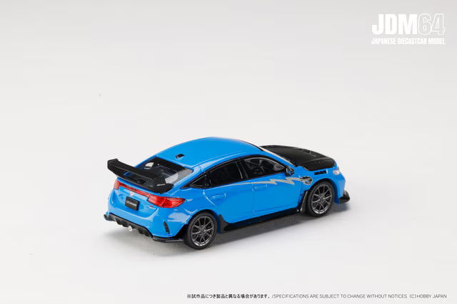 [ Pre-order ] HJDM005B-30 JDM64 1:64 Honda Civic Type R (FL5) MUGEN Group.B (2025) Racing Blue Pearl
